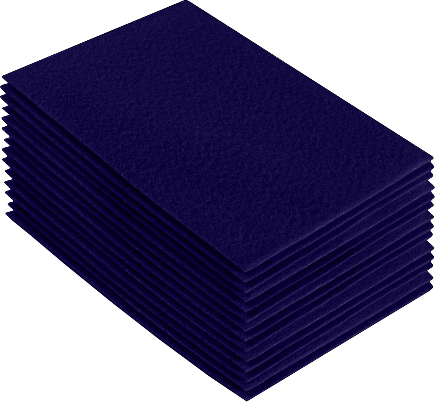 FabricLA Acrylic Felt Sheets for Crafts - Soft Precut 9 X 12 Inches (22.5cm X 30.5cm) Felt Squares - Use Felt Fabric Craft Sheets for DIY, Hobby, Costume, and Decoration - Navy Blue, 24 Pieces