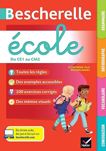Bescherelle école - Français (CP, CE1, CE2, CM1, CM2): tout le programme de français à l'école primaire