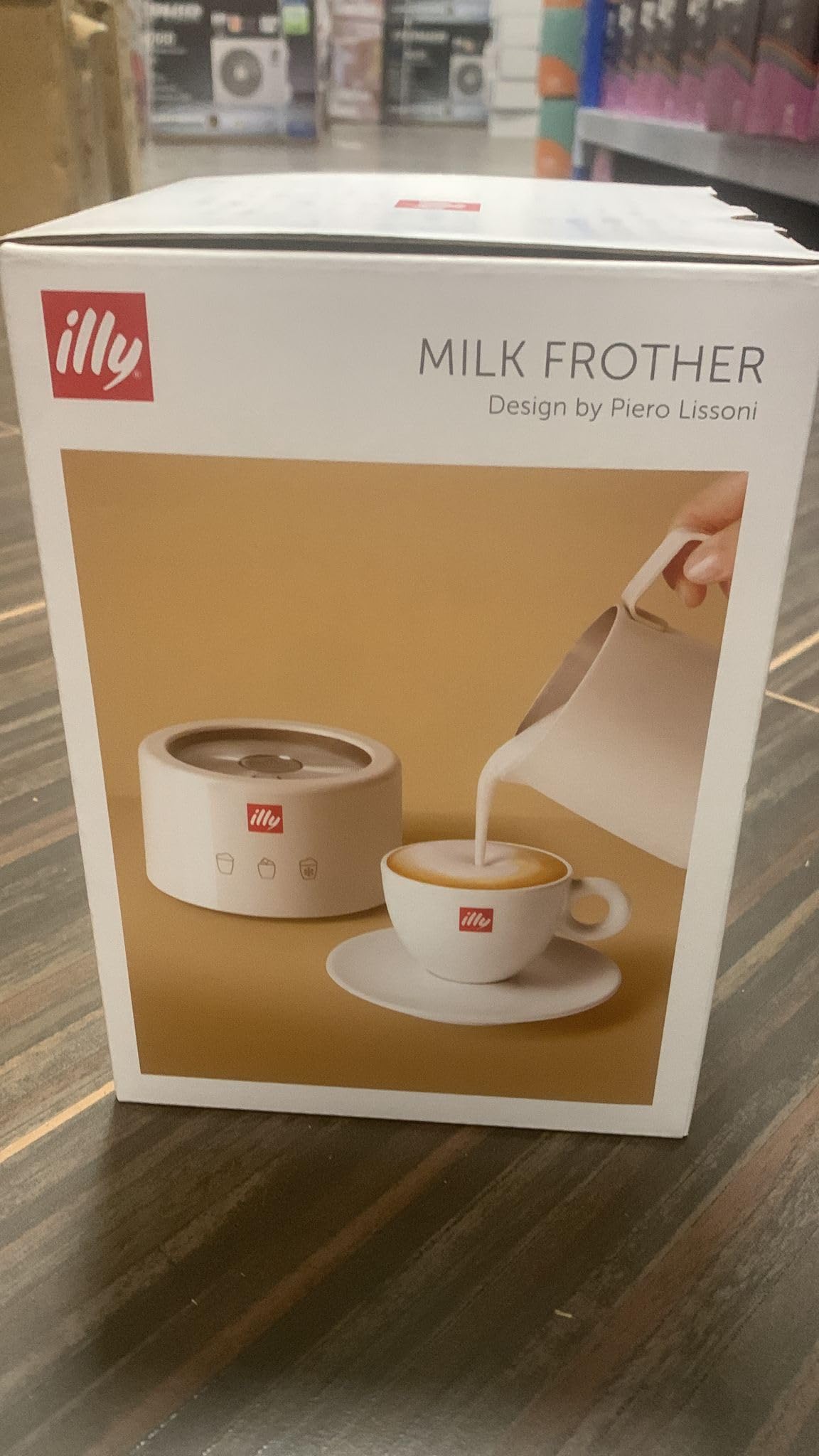 illy Milk Frother Elektrischer Milchaufschäumer für heißen und kalten Milchschaum und heiße Schokolade