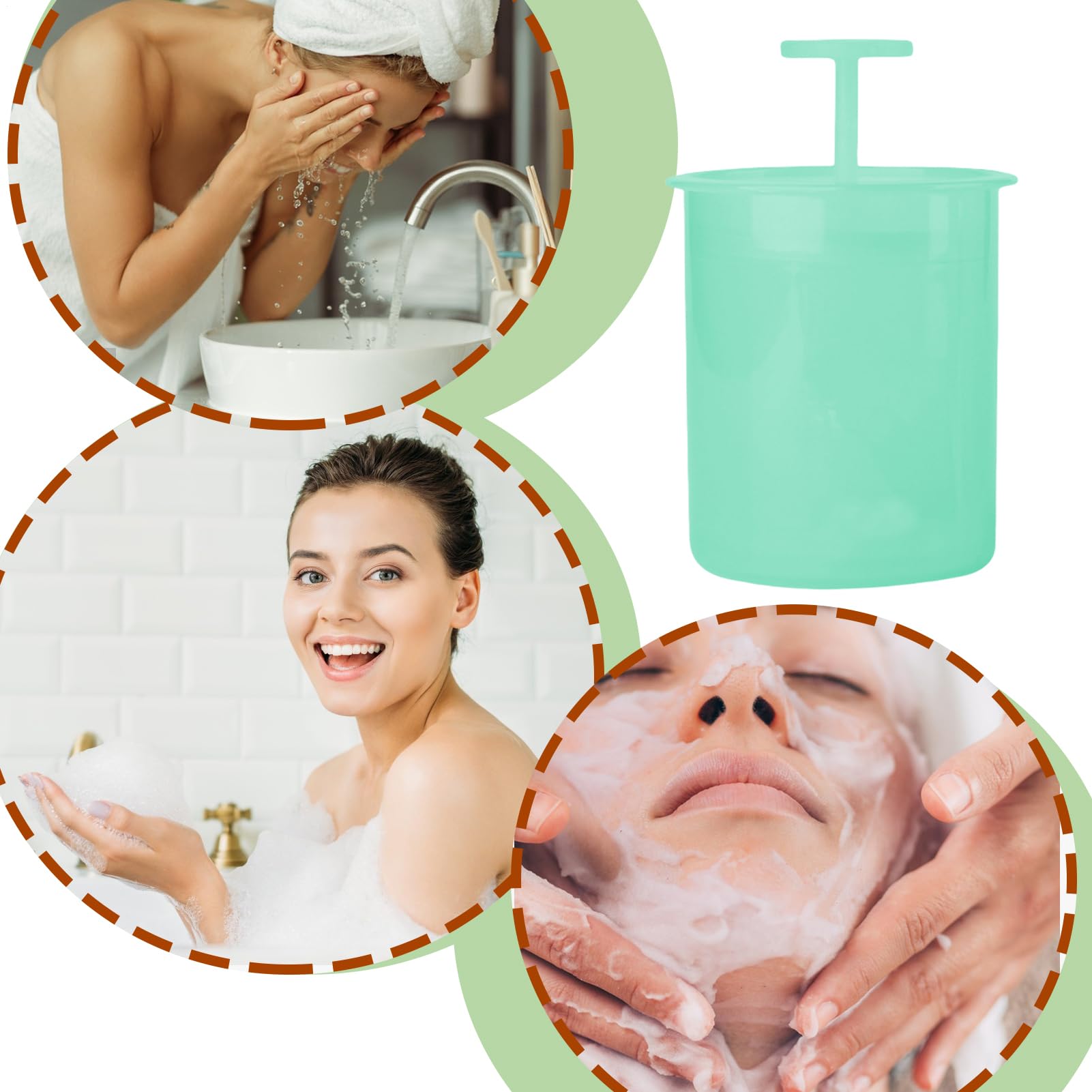 Shampoo Foam Maker, bottiglia di schiuma, schiuma per la casa, strumento per lavare le mani e il viso, lavaggio profondo del pollame e rimuovere le impurità
