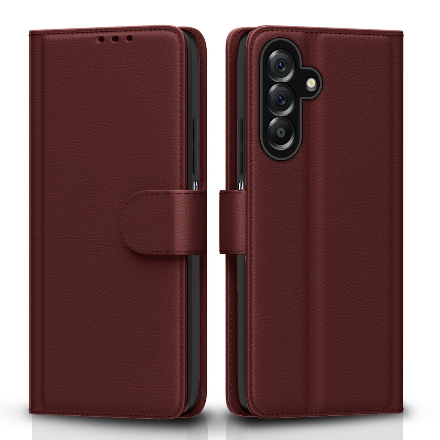 Pikkme Flip Cover for Samsung Galaxy M17 5G / A17 5G / F17 5G Leather Finish | Inside TPU with Card Pockets | Wallet Stand and Shock Proof | Complete Protection Flip Case(Brown)-image-27