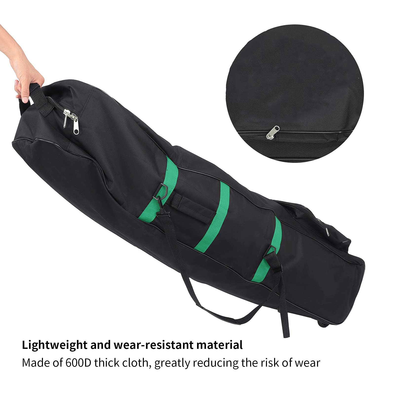 Golf -Luftfahrtbeutel, Golfreisen mit radn, Faltbare Oxford Golf Club -Hülle Cover -Reisetasche Aufbewahrungstasche für Safe Club Transport