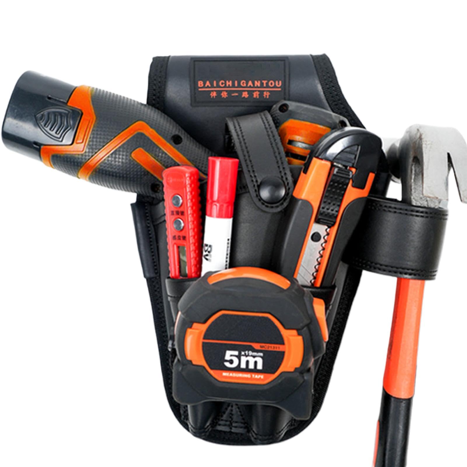 Pochette porte outils technicien a sangles de rangement nylon