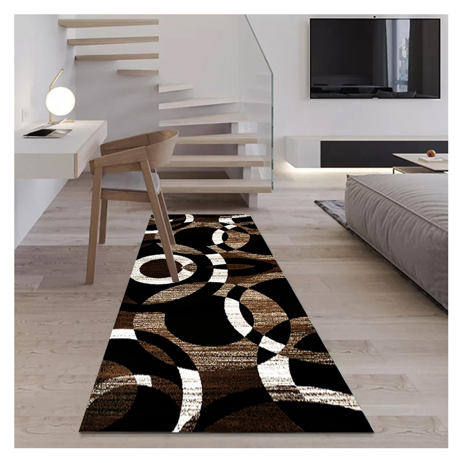 Tappeto Corridoio Lungo 2.3 Metro Tappeto Passatoia Cucina Antiscivolo,Moderno Tappeto Runner Lavabile in Lavatrice per Cucina Salotto Camera da Letto Ingresso Casa Corridoio 70x230 cm
