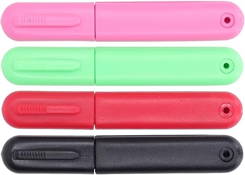 Miniatura 9 de Tijeras de coser, resistentes al desgaste, ligeras, redondas, 4 piezas con tapa para coser para el hogar