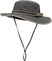 Vista 53 de Home Prefer Sombrero para sol para el aire libre con protección UV, secado rápido, unisex con solapa para proteger el cuello Gris cenizo