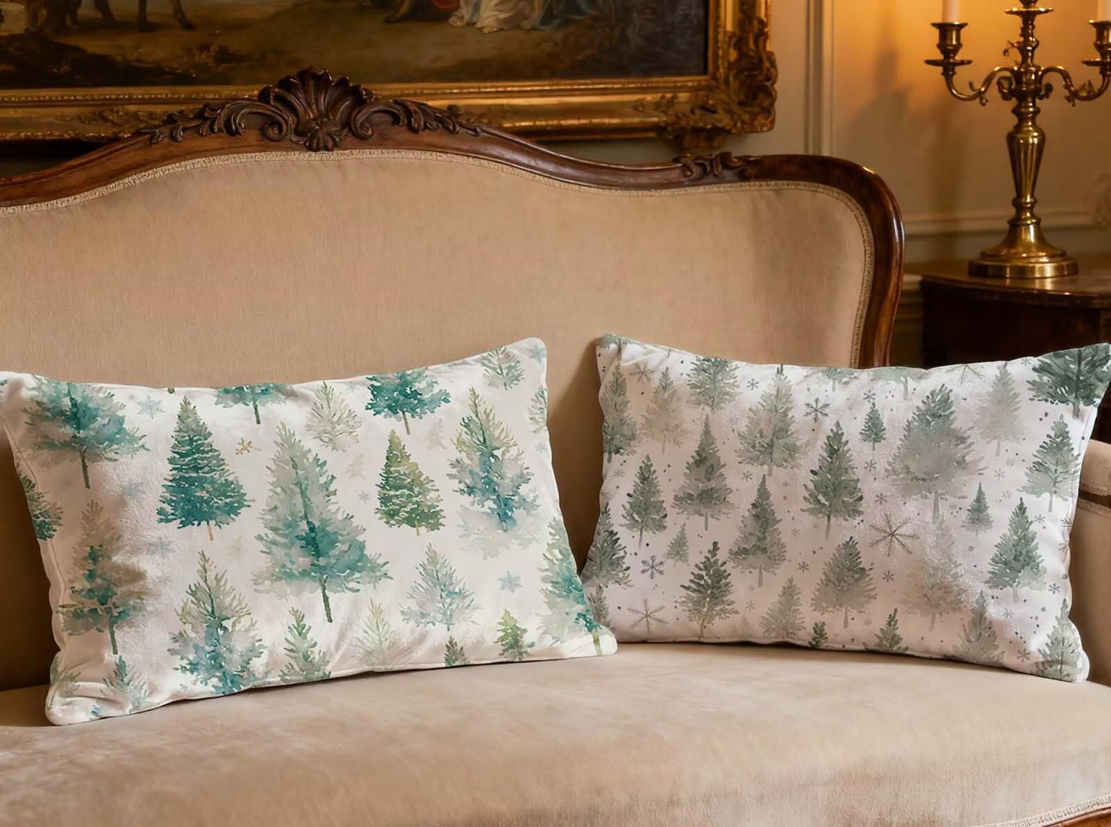 Housse de coussin velours 70x90 impression recto verso lavable pour grand oreiller