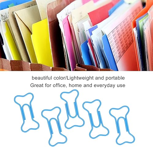 Miniatura 5 de 50 clips de papel de avión creativos, bonitos clips de papel con forma de hueso de perro, clips para marcapáginas, archivos de oficina, escuela,