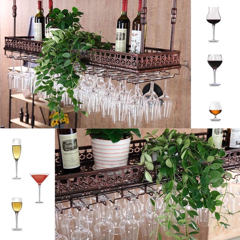 Présentoir de stockage de vin suspendu au design épuré pour intérieur moderne