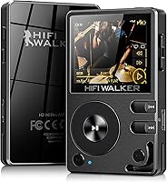 HIFI WALKER H2 HiFi MP3 Player: Bluetooth 5.2 aptX, Lossless DSD/FLAC DAP, ES9018K2M DAC, 64GB Card, Up to 512GB