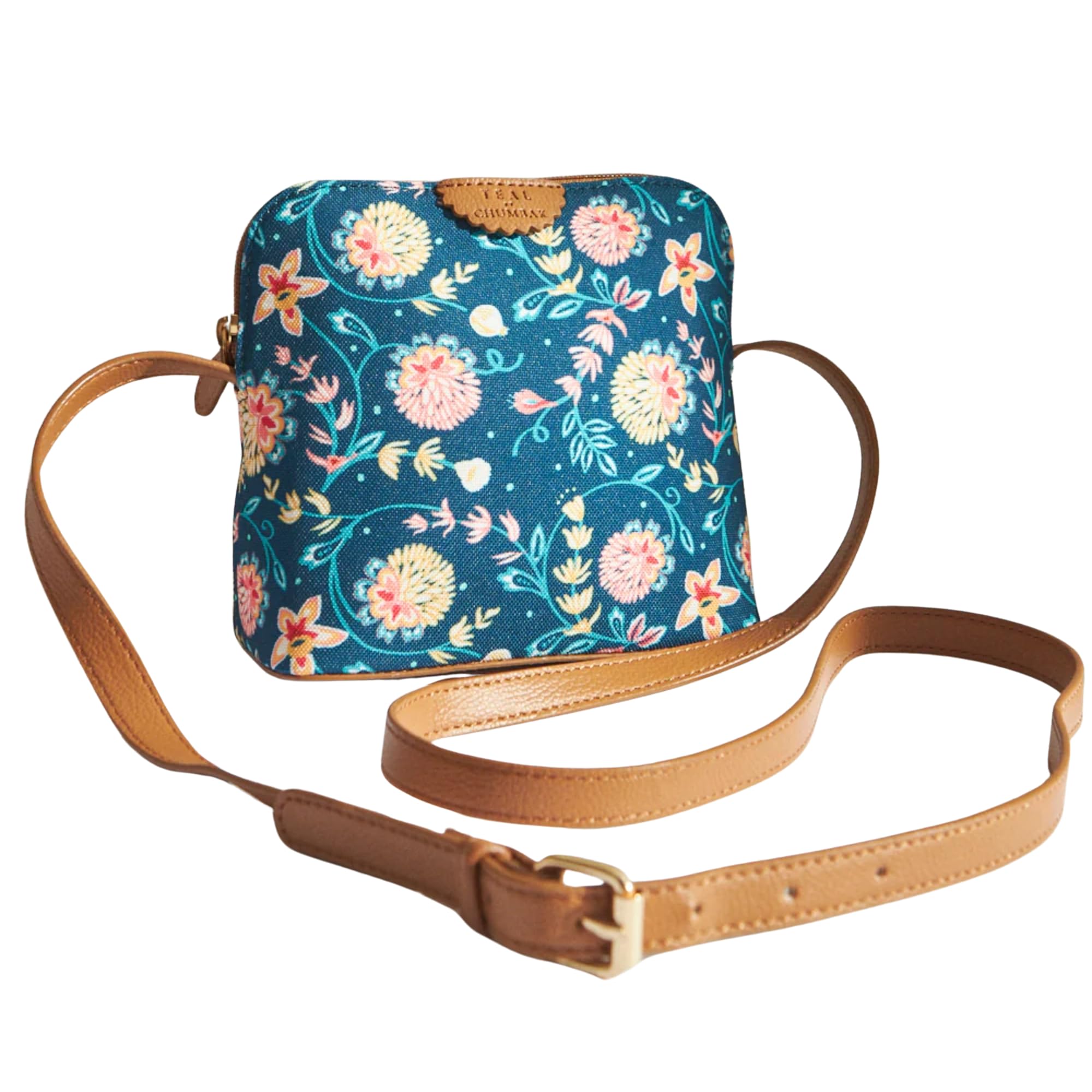 Blue Bloom Women's Sling Bag, Blue Floral, Blue Floral