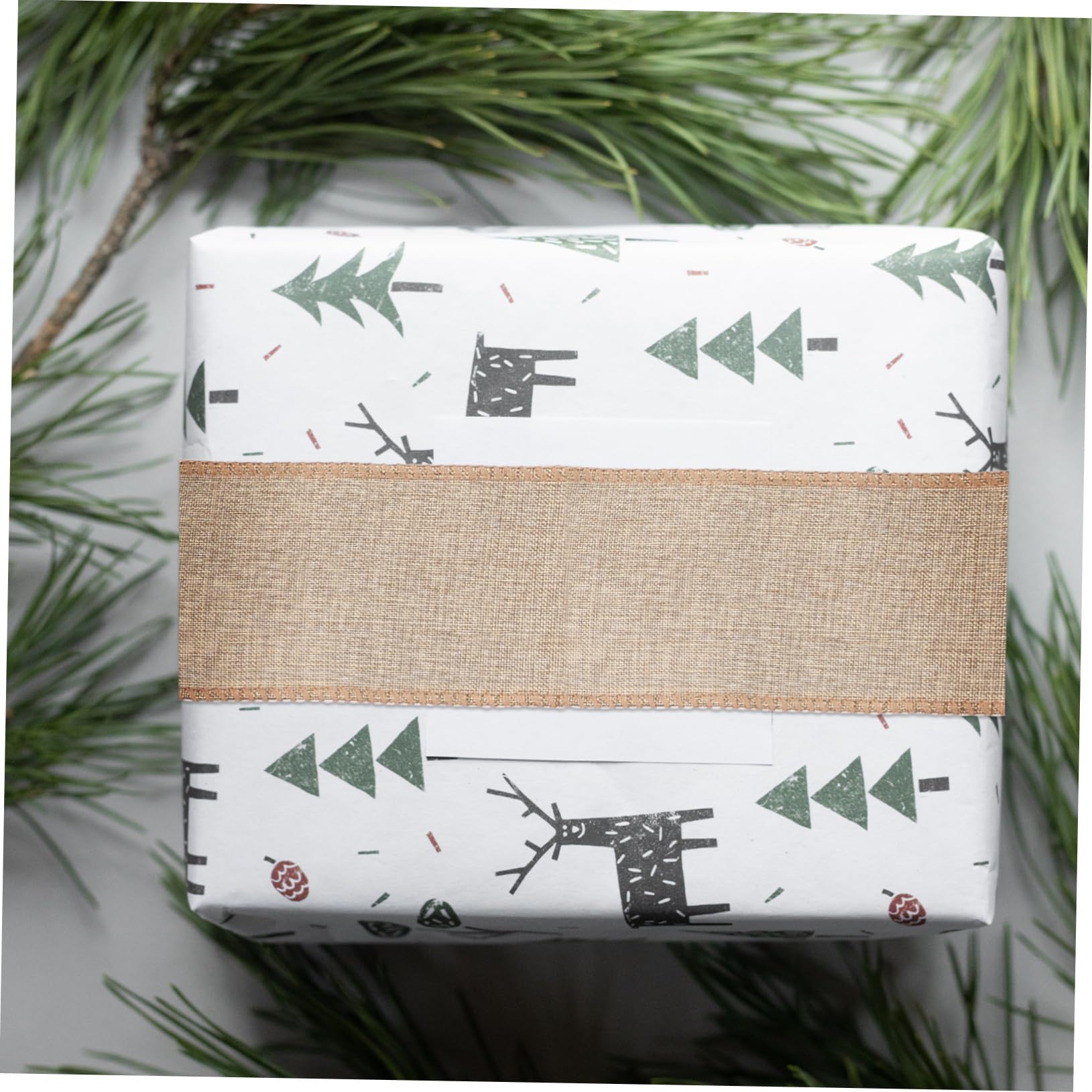 TEHAUX 6rollen Weihnachts-linienband Langlebige Dekorative Geschenkverpackungsbänder Mit Festlichen Mustern Für -projekte Und Festliche Anlässe