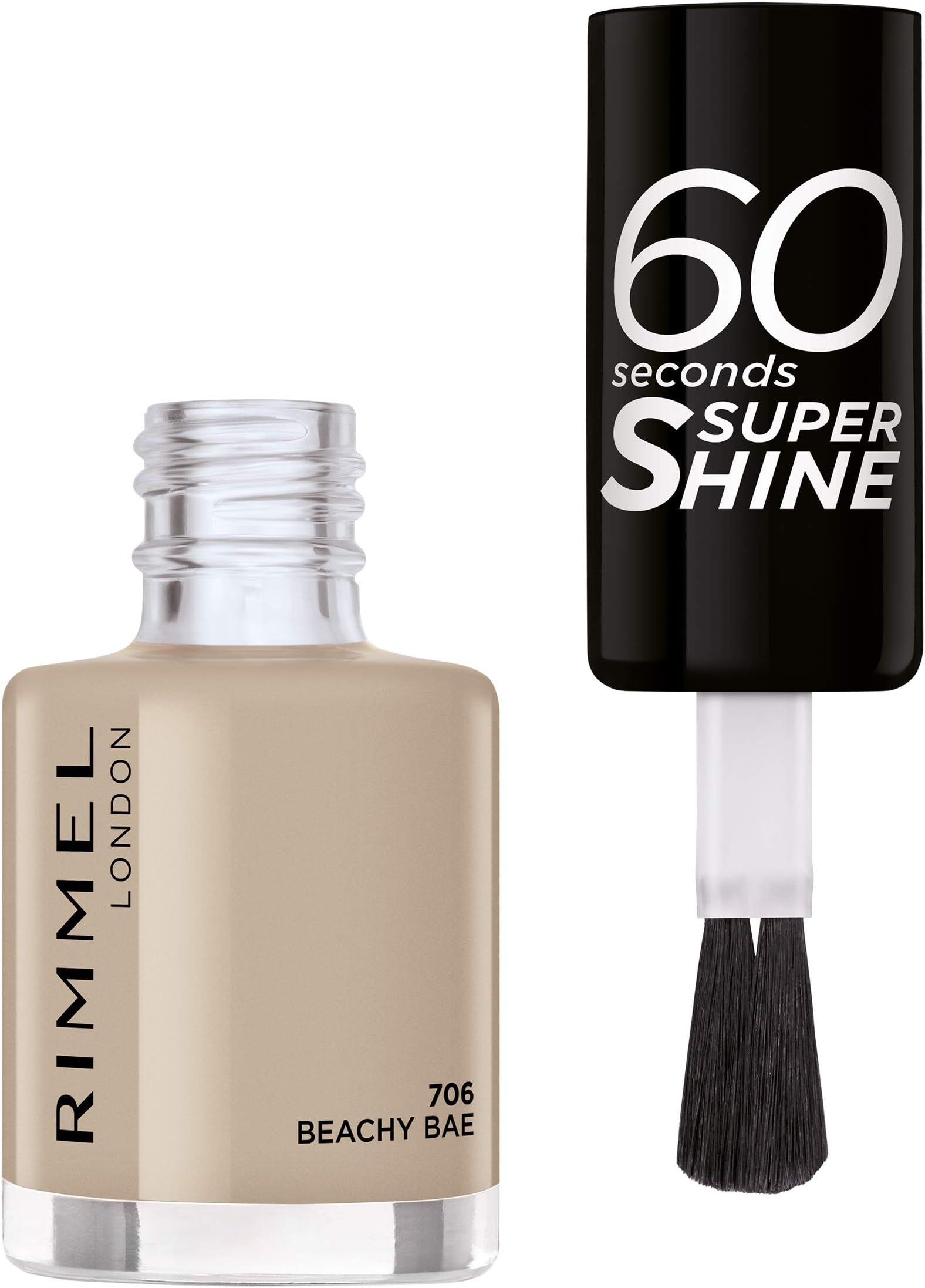 Rimmel60 Seconds Super Shine Colour Block Nail Polish - Ultra Shine and Long Lasting - Quick Drying 8 ml (Pack of 1)