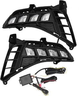 XXTEVU Luz de funcionamiento diurna, lámpara de señal de giro LED compatible con Sonata 2020‑2021, conjunto de luz de conducción delantera, kit DRL impermeable IP68