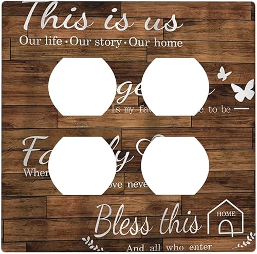 Miniatura 109 de Cubiertas Decorativas para Interruptor de Luz de Palanca Triple Retro Rojo Pulpo Monstruo Ola Marina Azul de 3 Segmentos Cubiertas de Placa de Pared