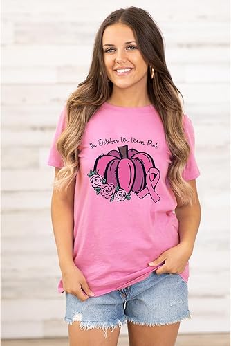 Miniatura 4 de Camisetas de concientización sobre el cáncer de mama para mujer, camiseta de cinta rosa