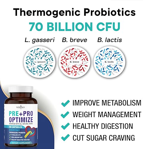 Miniatura 5 de Probióticos Pro Optimize para mujeres, menopausia, 70 mil millones de UFC, salud digestiva, alivio para la hinchazón, sofocos, apoyo articular,