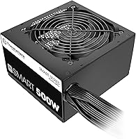 Vista 6 de Thermaltake Smart 500W 80+ White Certificado PSU, Alimentación continua con ventilador de refrigeración ultrasilencioso de 120 mm, fuente
