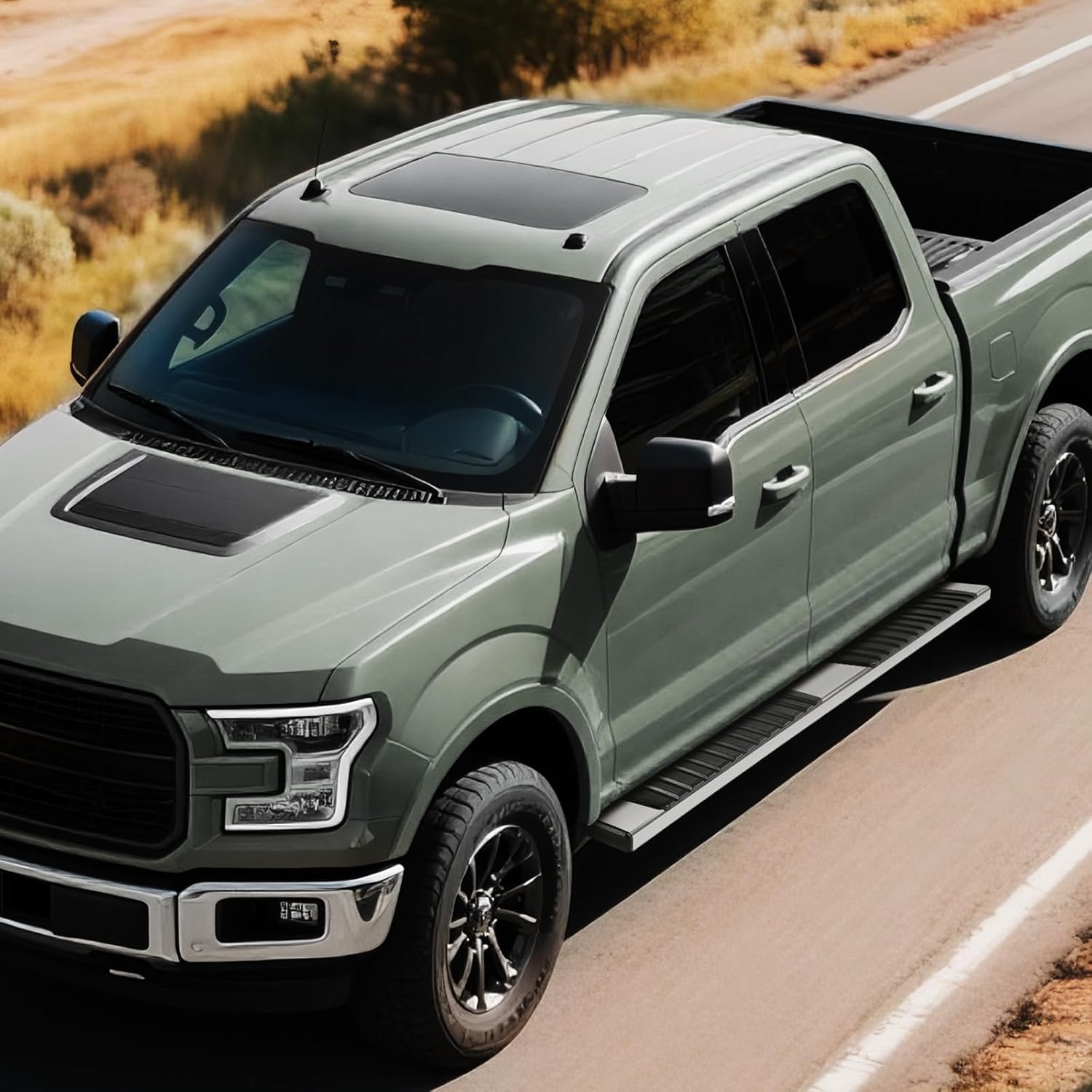 6" Running Boards Compatible with 2019-2024 Dodge Ram 1500 Classic Body Style Crew Cab, Chrome Mirror Stainless Steel Side Steps Rails Nerf Bars for Truck (Only for Classic Body Style)