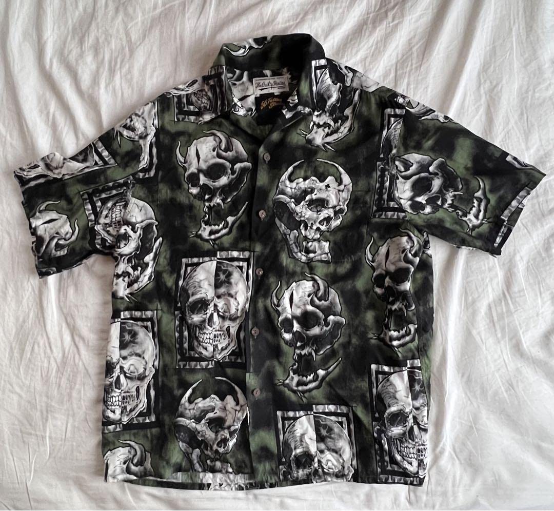 Amazon.co.jp: Wacko Maria 56 Tattoo Studio コラボ アロハシャツ