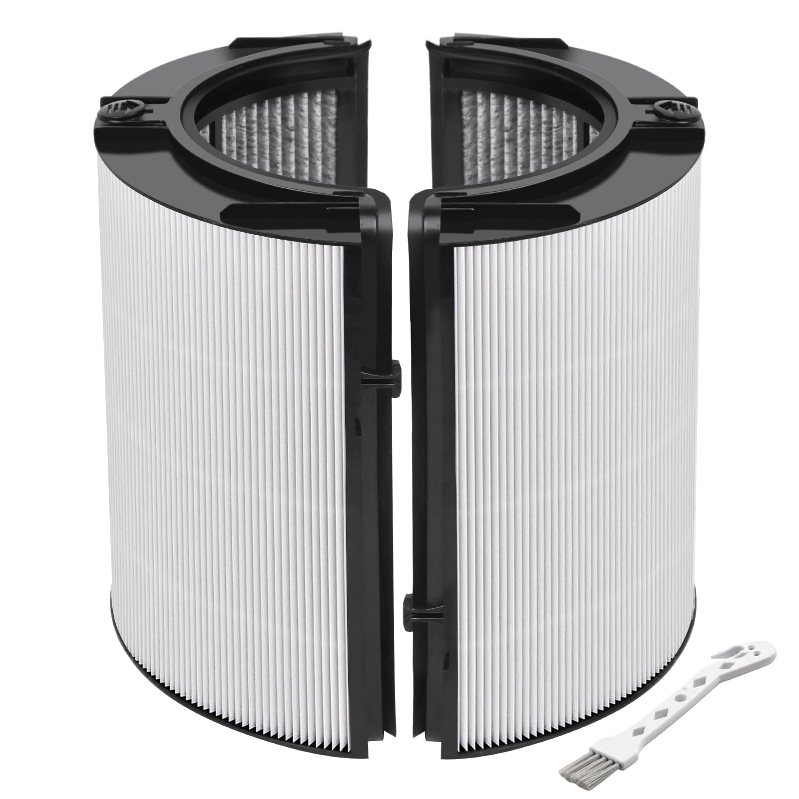 360° Combi Glass True H13 HEPA + Carbon Filter for Dyson TP10 HP10 HP09 TP09 HP07 TP07 TP06 HP06 PH04 PH03 PH02 PH01 DP04 HP4B PH3A TP7A TP7C TP4A TP4B PH2 HP2 PC2 PC1 HP1, 2-in-1 Replacement Filter