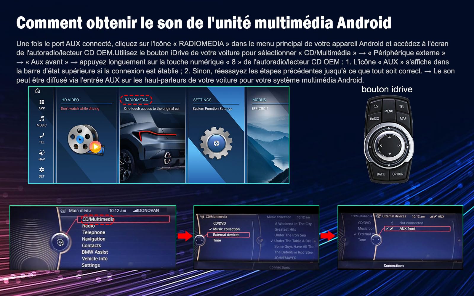 12,3 Pouces 8GO+128GO Qualcomm 8 Core Android 16 Autoradio Stéréo pour BMW X3 F25 Système CiC Support GPS Navi Carplay IPS WiFi 4G Dab+ DSP Android Auto Bluetooth 5.0