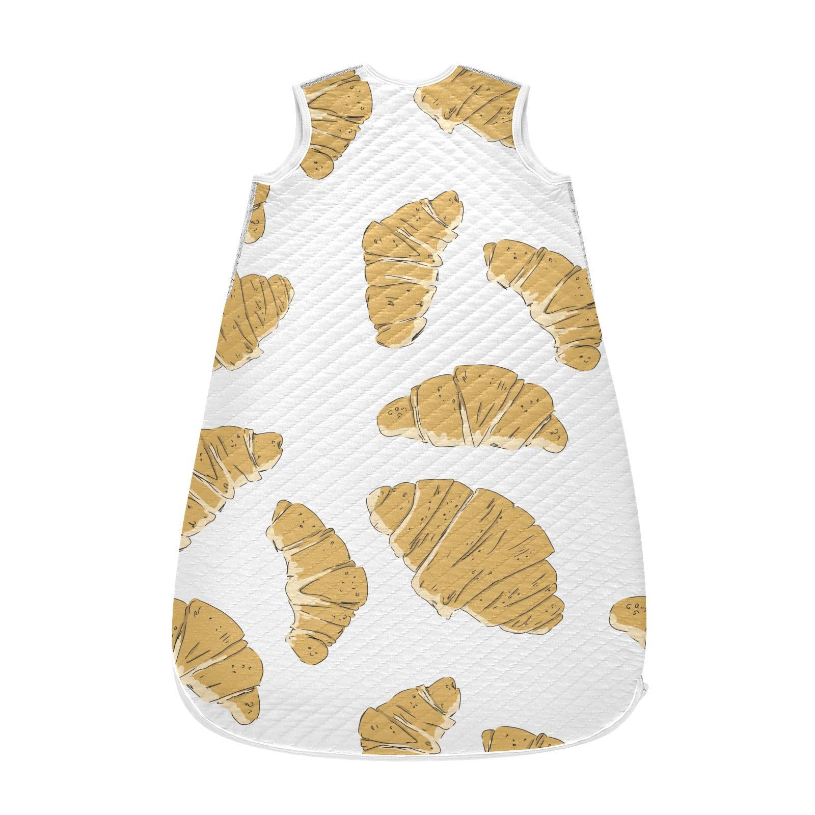 vvfelixl Croissant Baby Sleeping Bag Sleep Sack,Baby Wearable Blanket Sleep Suit for 0-6 Months