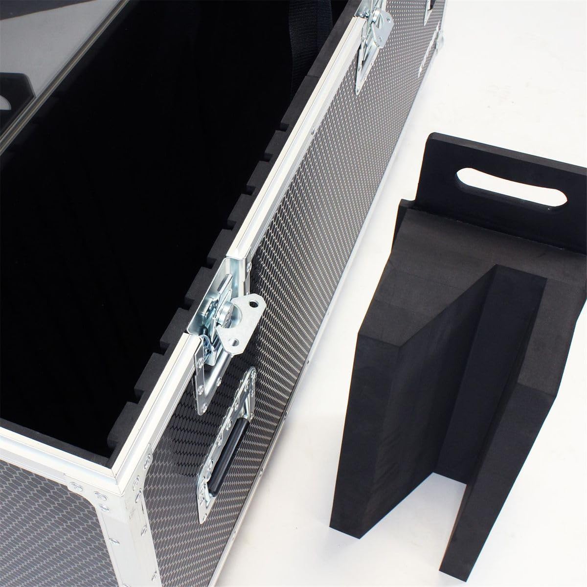 KIMEX Flight Case pour deux écrans TV 65"-75" sur roulettes