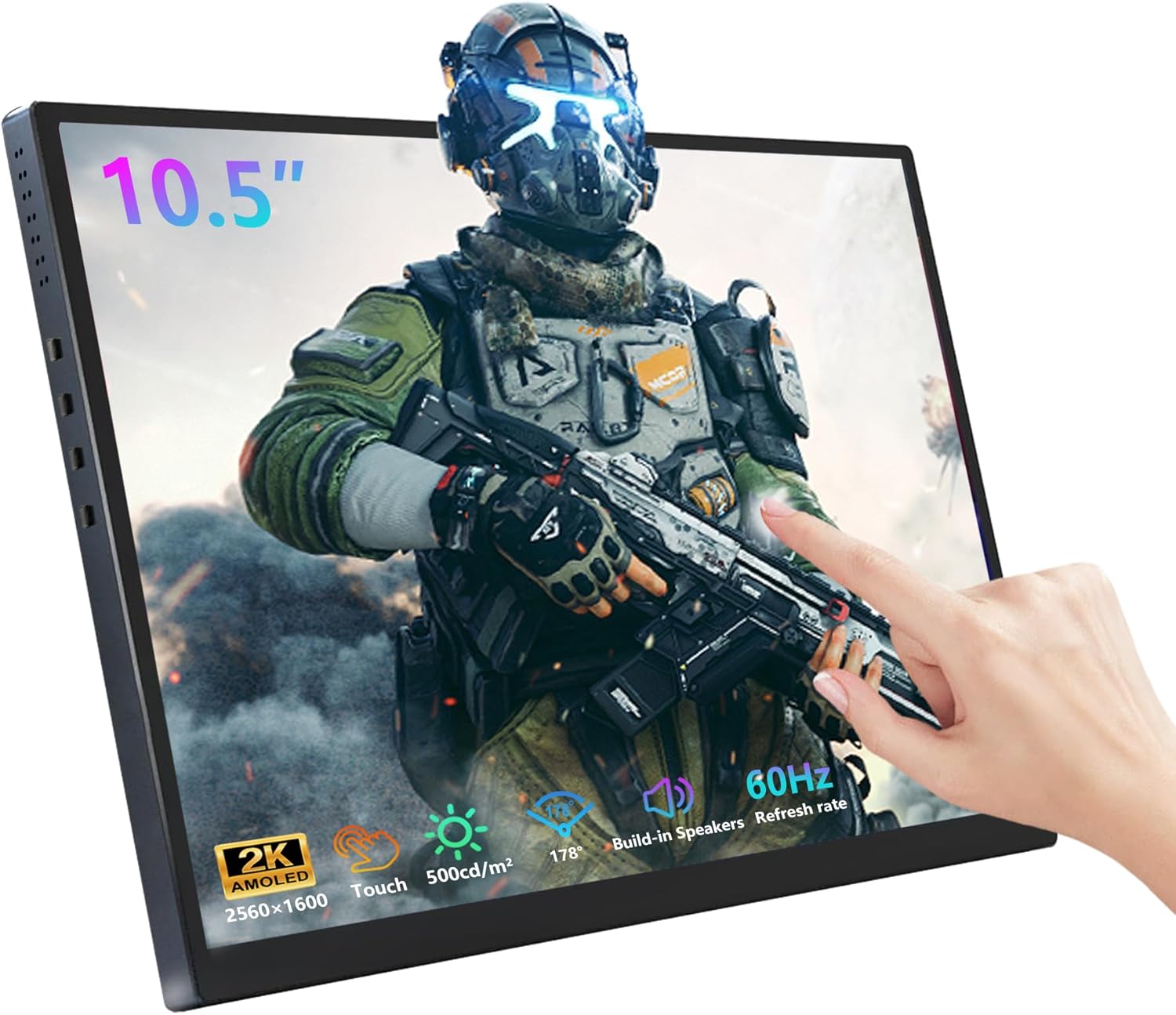 Monitor Portátil Táctil de 10.5 Pulgadas con Resolución 2.5K