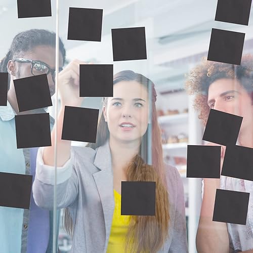 Miniatura 7 de Notas adhesivas negras (paquete de 16) de 3 x 3 pulgadas y bolígrafos de gel para papel negro (12 bolígrafos) papel negro y bolígrafos de colores