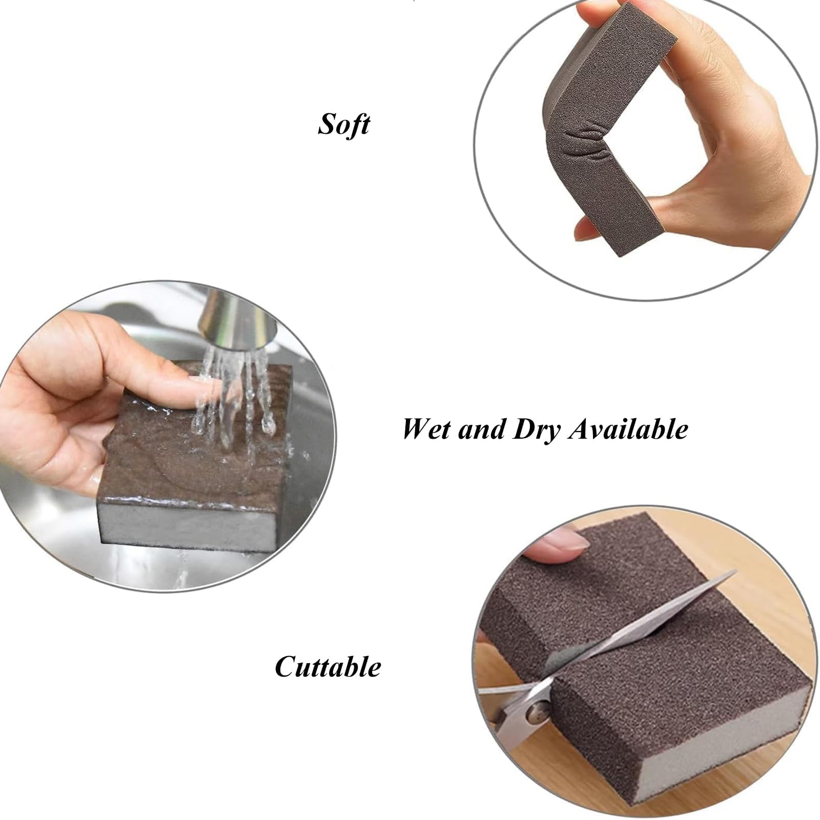8 Pcs Sanding Block, 8 Grits Sanding Sponge of 36/60/80/100/120/150/180/220, Sanding Sponges Blocks Pads - Image 3