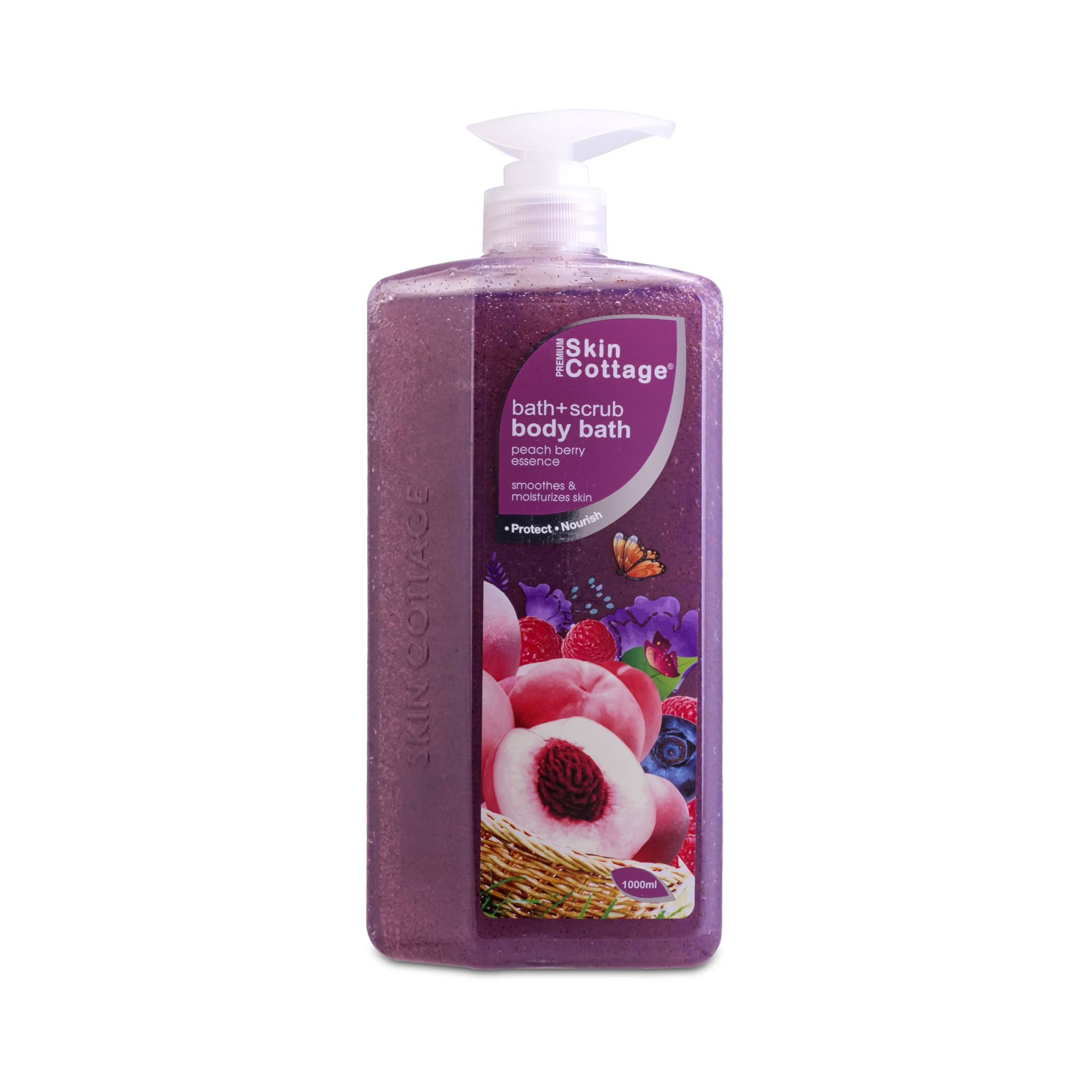 Skin Cottage - Body Bath Scrub Peach Berry 1000Ml-picture-22
