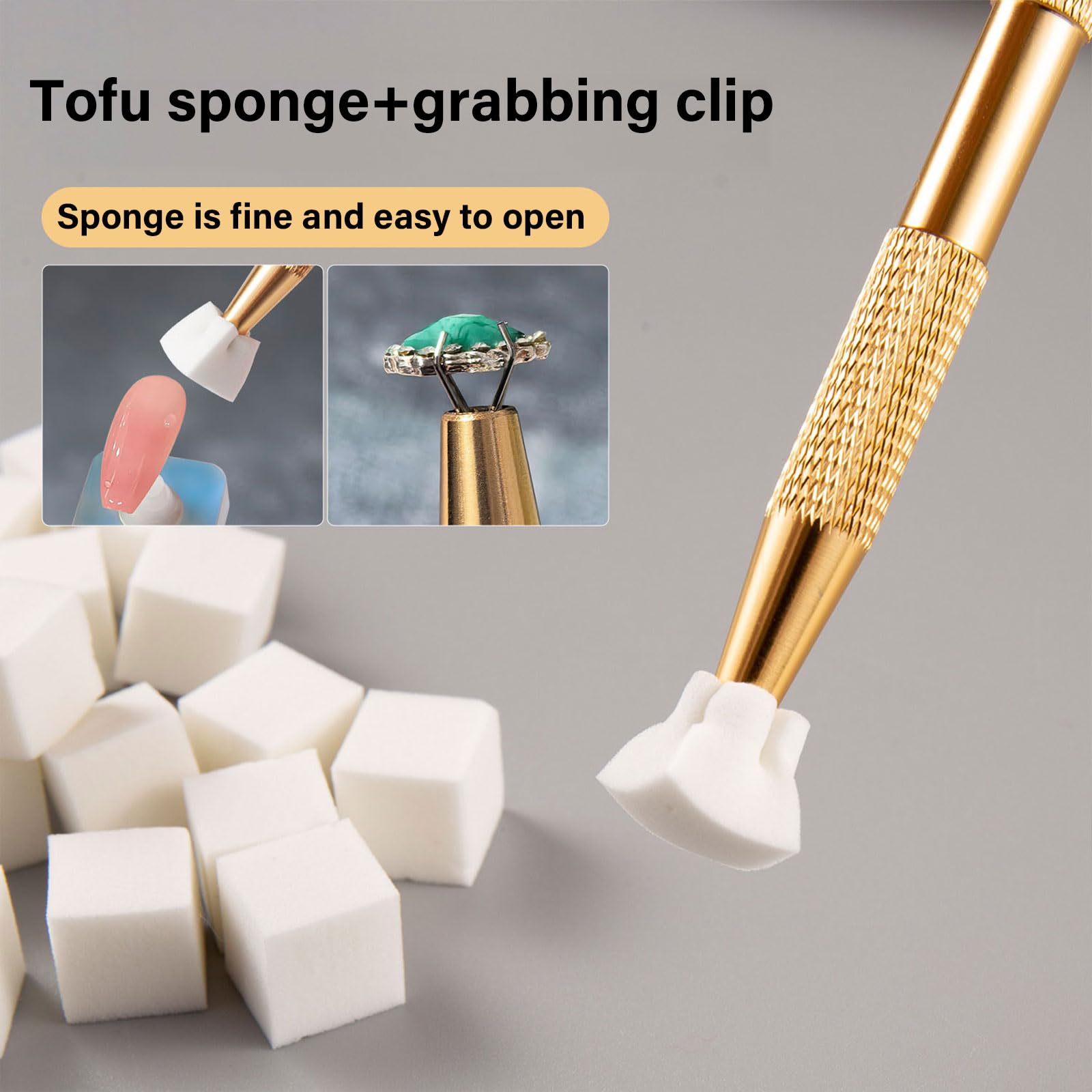 Omber Nails Brush With Grabbing Pen Nails Art Sponges Nails Art Stamping Polish Tool Nails Sponges Holder For Women