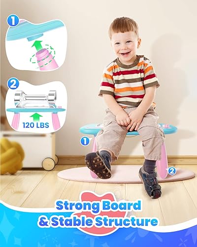 Miniatura 10 de Seimome Juguetes para niños de 1 a 3 años, tablero magnético de dibujo, juguetes para niños pequeños de 1, 2, 3 años, almohadilla de tablero de