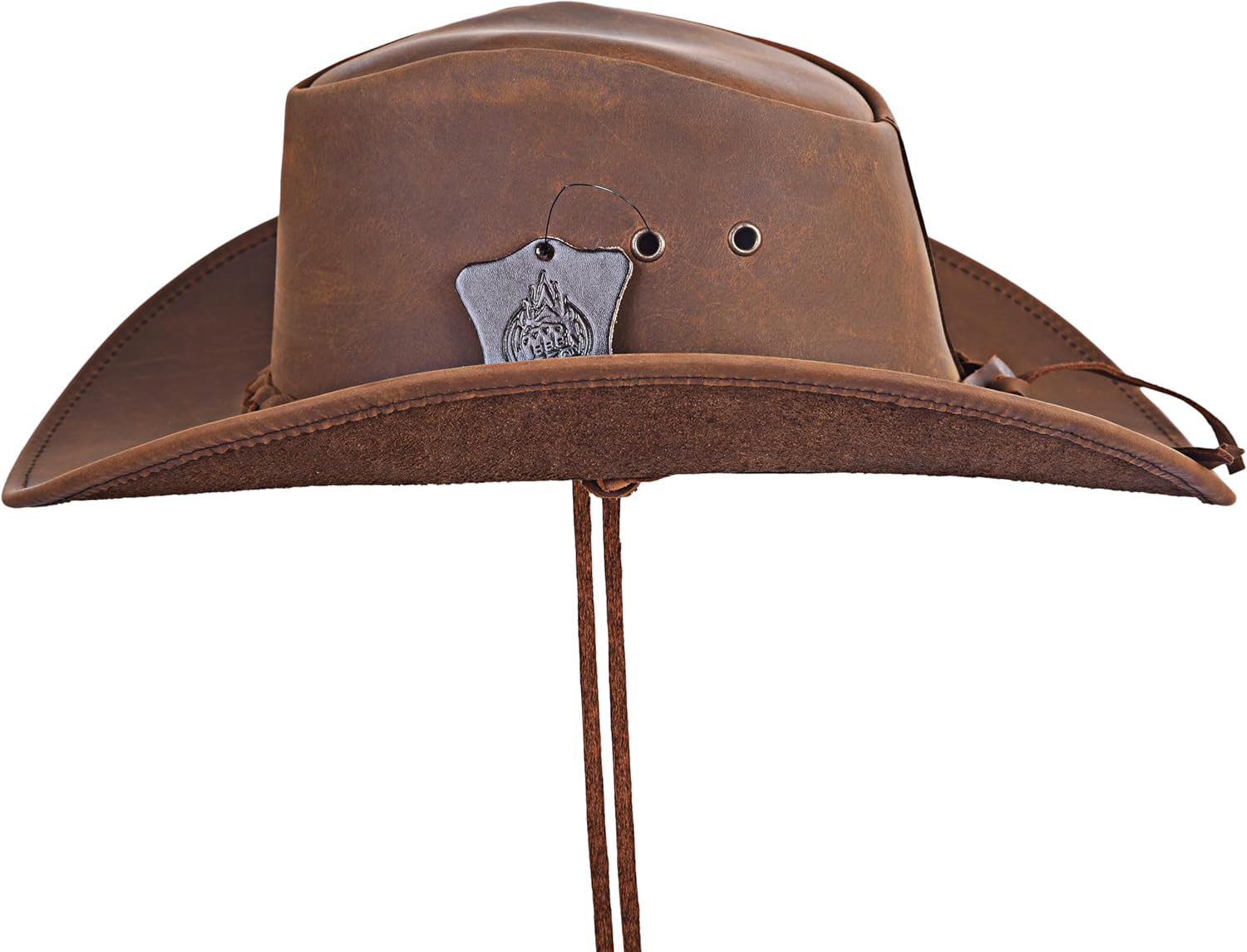 Leather Cowboy hat for Men & Women Durable Handcrafted Lightweight Shapeable Western Hats for Men - Image 4
