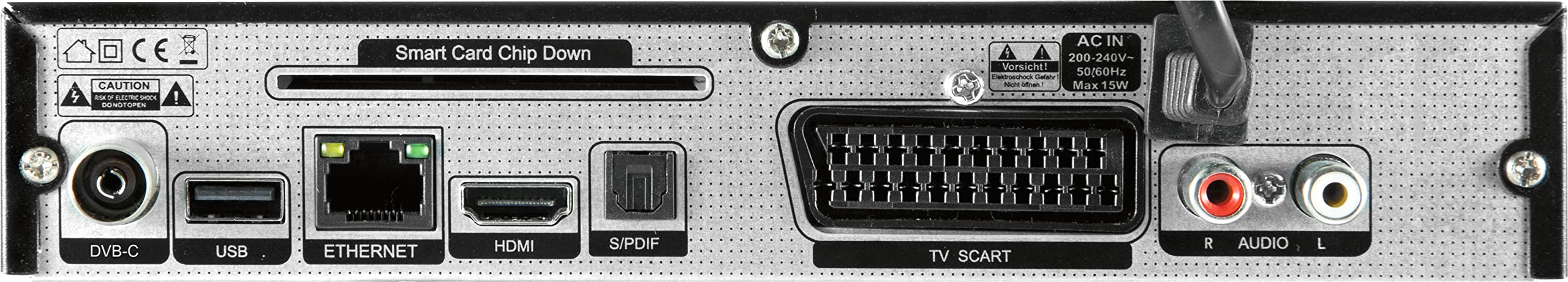 TELESTAR DIGISTAR C HD – DVB-C-/Kabelreceiver (HDTV, HDMI, Scart, Mediaplayer, hochwertiges Metallgehäuse) – Schwarz