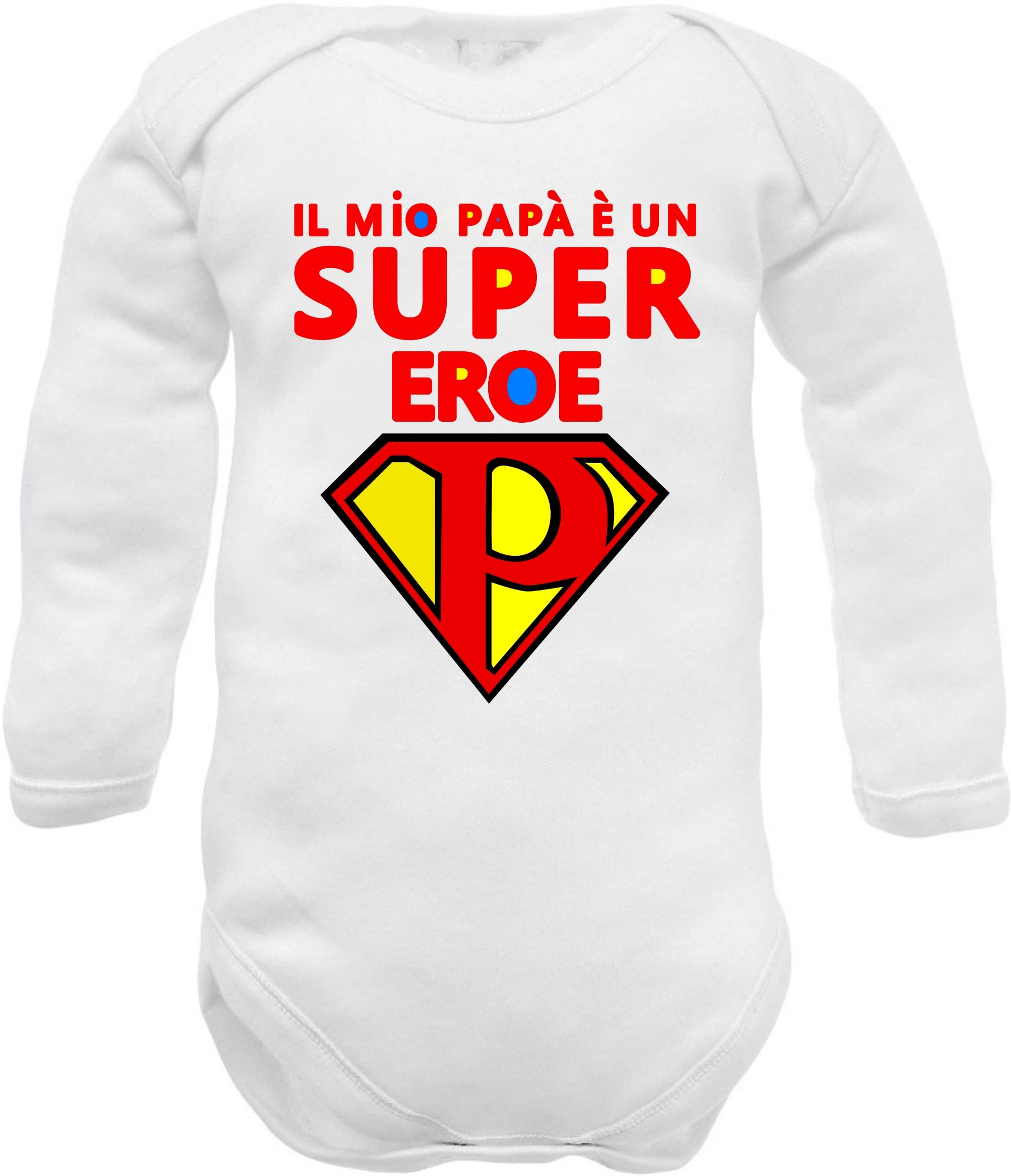 body neonato frase dedica per papà, ideale come regalo nascita, compleanno e festa del papà
