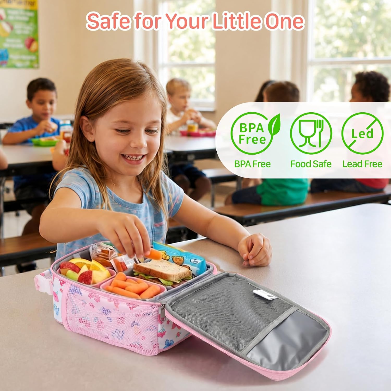 Insulated Kids Lunch Bag Girls Lunch