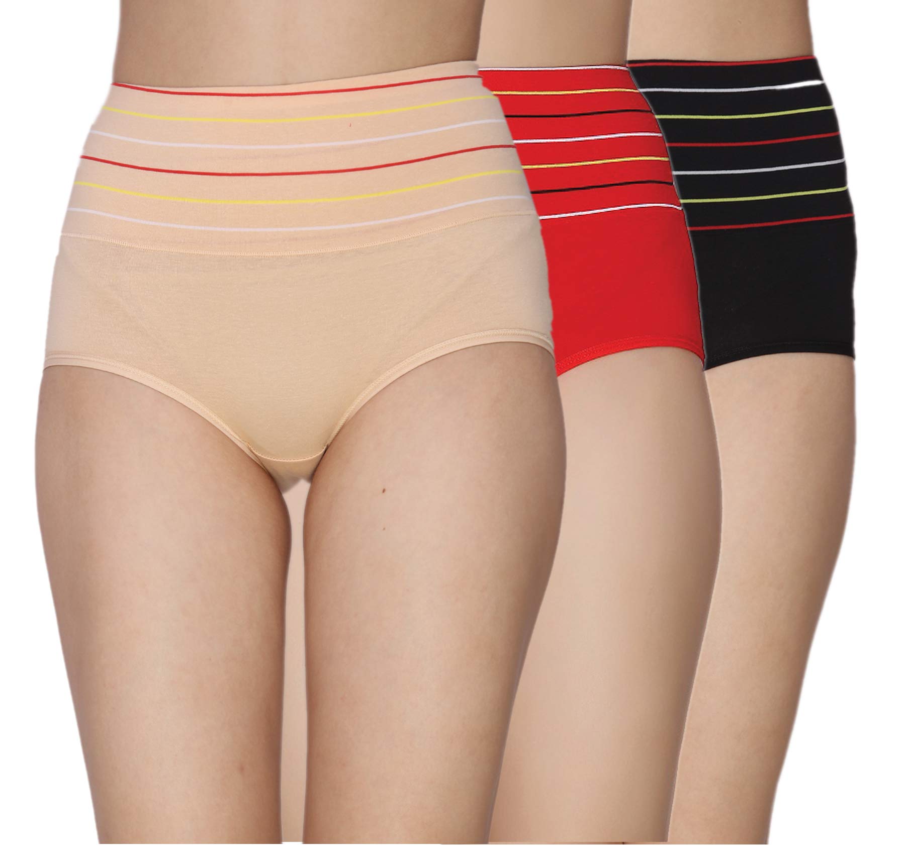 Glamroot Women's Cotton High Waist Tummy Control/Tummy Shaper/Tummy Tucker Panty,Free Size