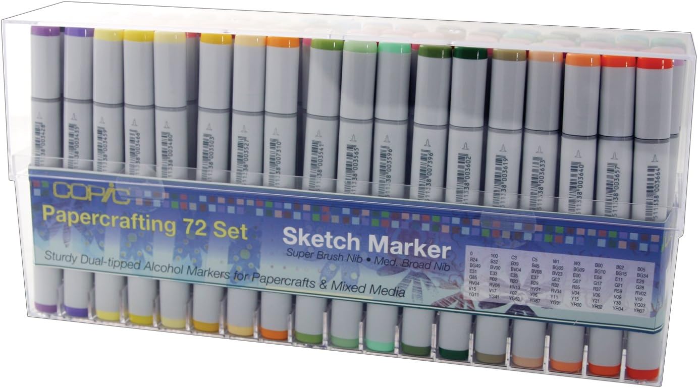 CopicMarker Sketch Paper crafting Set, 72-Pack
