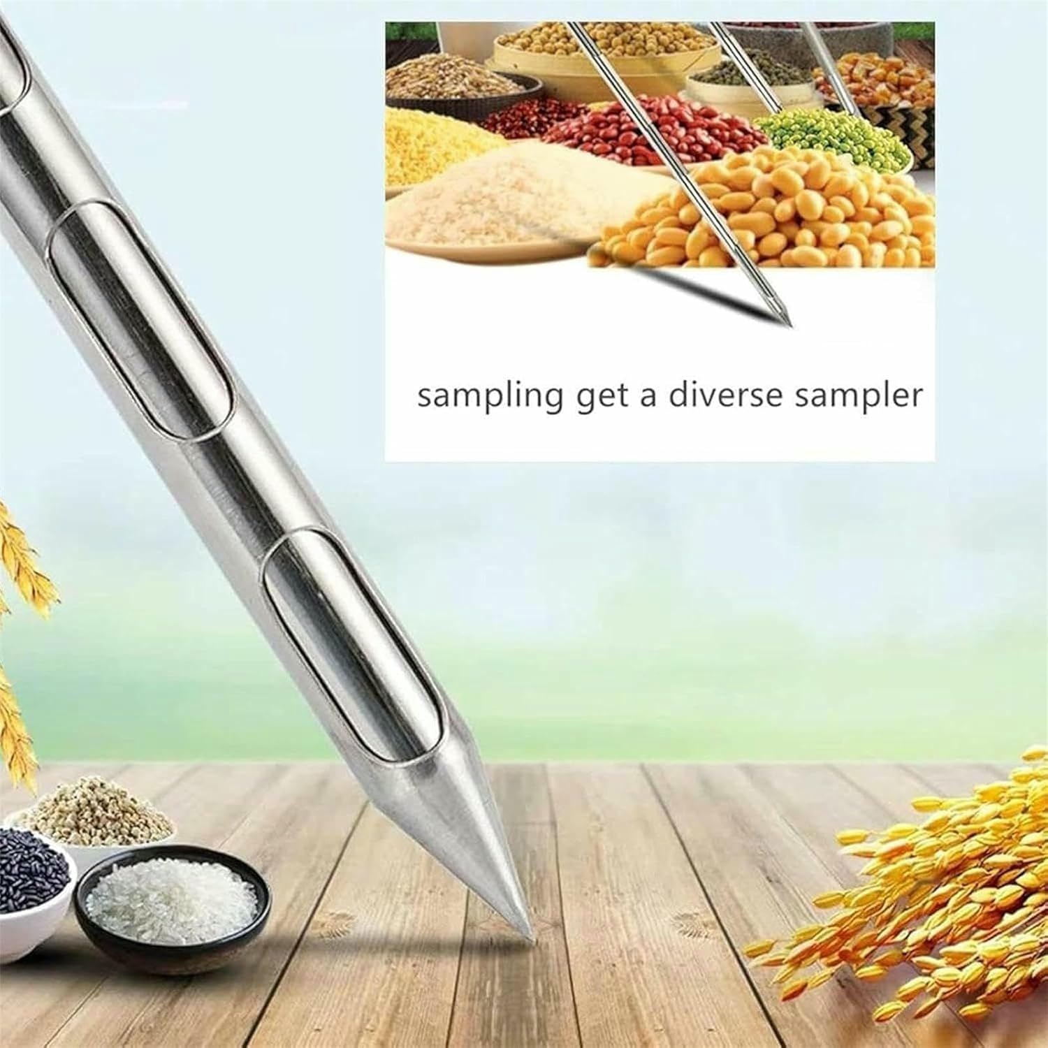 Ladro di Grano con segni di profondità - Misure incise per Una Registrazione di profondità precisa in Ogni Campione, Perfetto per Il campionamento del Grano
