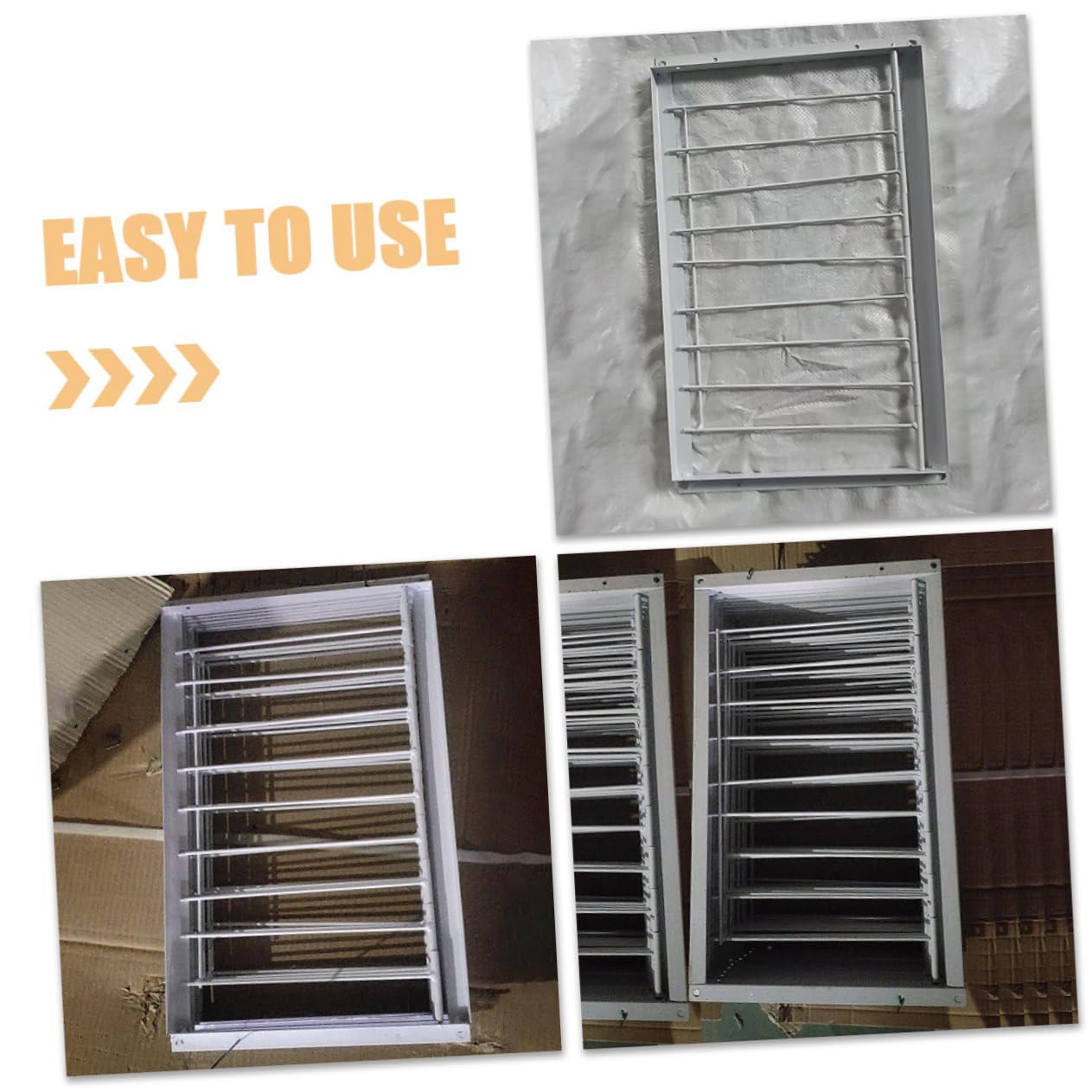 BESTonZON Puertas para Jaulas de Aves de Hierro Blanco, 2 Piezas Instalación Rápida y Mayor Seguridad para Refugios de Pájaros y Criaderos