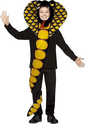 Rasta Imposta Disfraz de serpiente Cobra para fiesta de karate, disfraz de Halloween, talla infantil 7-10