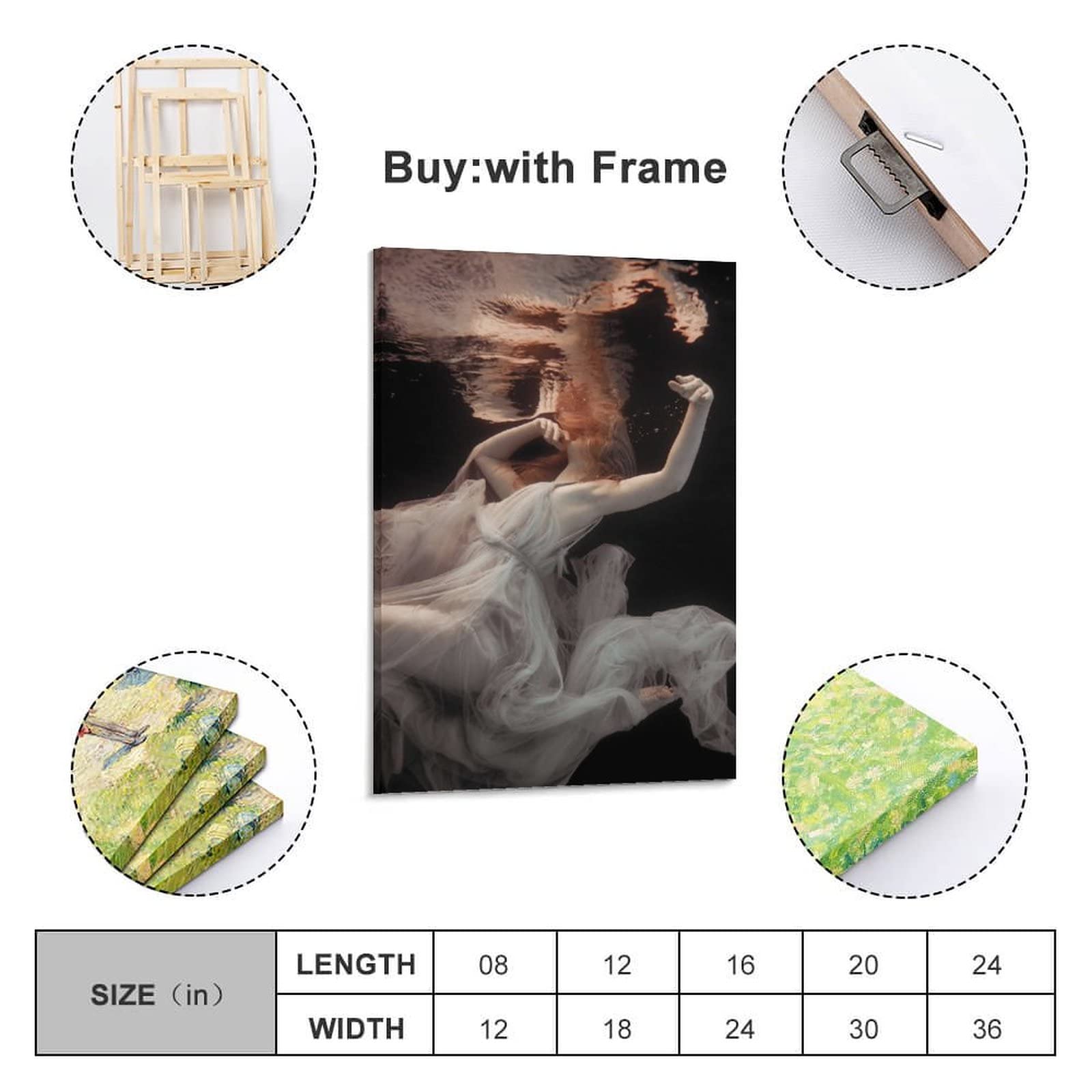 Póster etéreo de la diosa griega para habitación, póster estético, pintura decorativa, lienzo para pared, póster para sala de estar, dormitorio, 40 x 60 cm