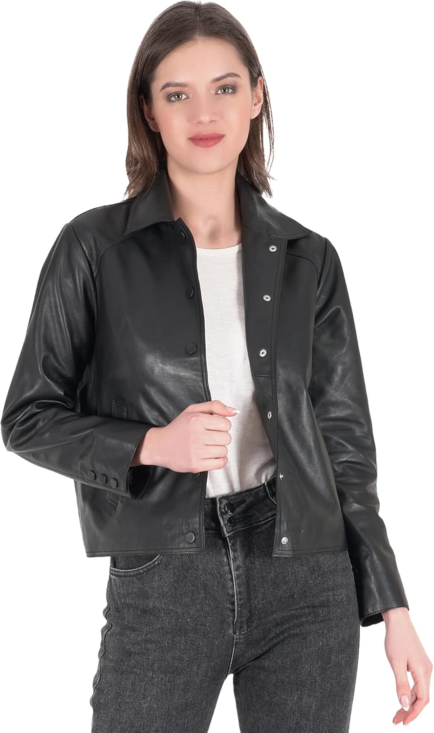 Leather Jackets for Women – Real Leather Jacket, Women Biker Jacket, Motorcycle Jackets for Women, Moto Jacket