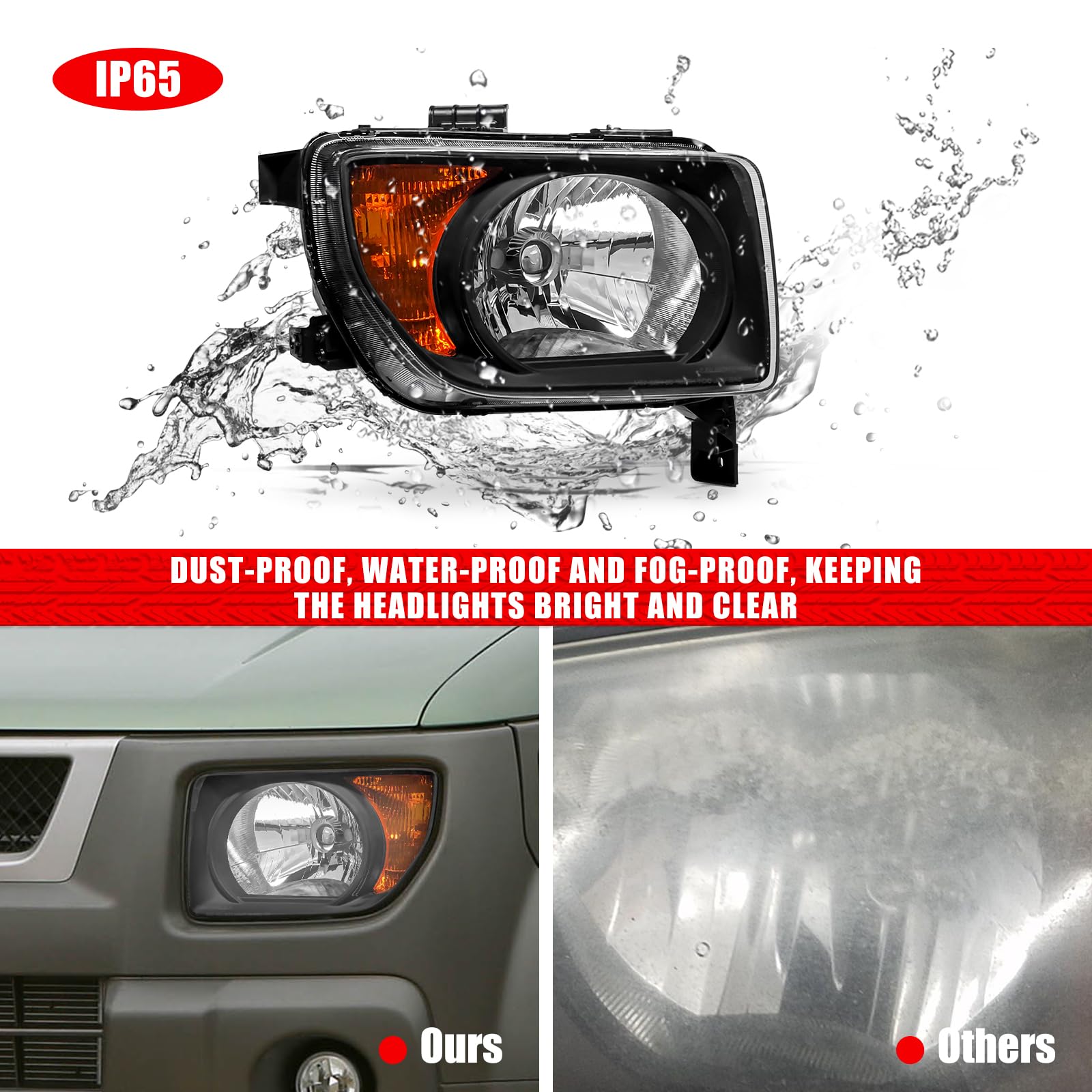 Amazon.com: ADCARLIGHTS Headlight Assembly Compatible with Honda