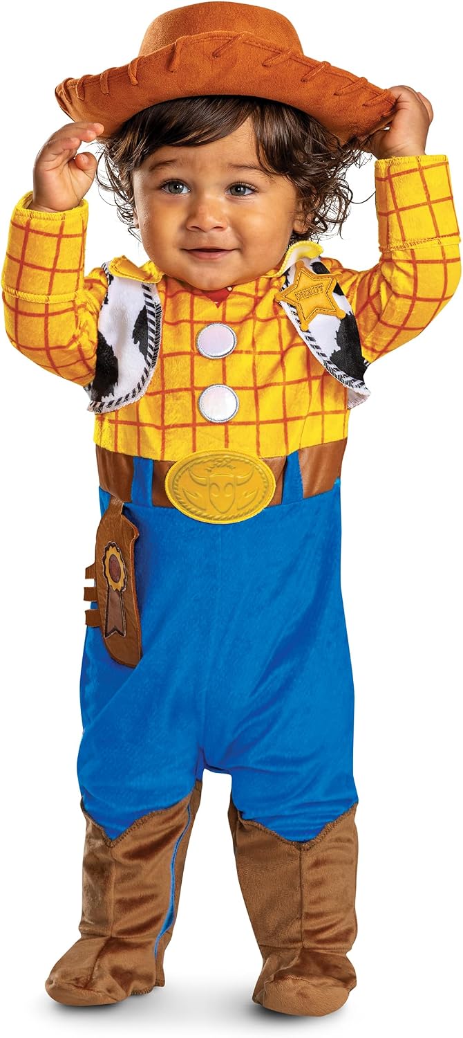 Disney Toy Story Infant Woody Costume, Officially Licensed Halloween Costume Outfit for Toddlers and Infants, Size (12-18 months) image 5