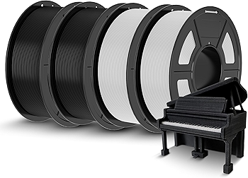 TECBEARS PLA 3D打印耗材，1.75mm黑白双色线材，精确度±0.02mm