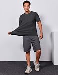 COOFANDY T Chemise manches courtes en coton mélange T-Shirt Col d'équipage Casual Summer Basic Tee Chemises pour homme