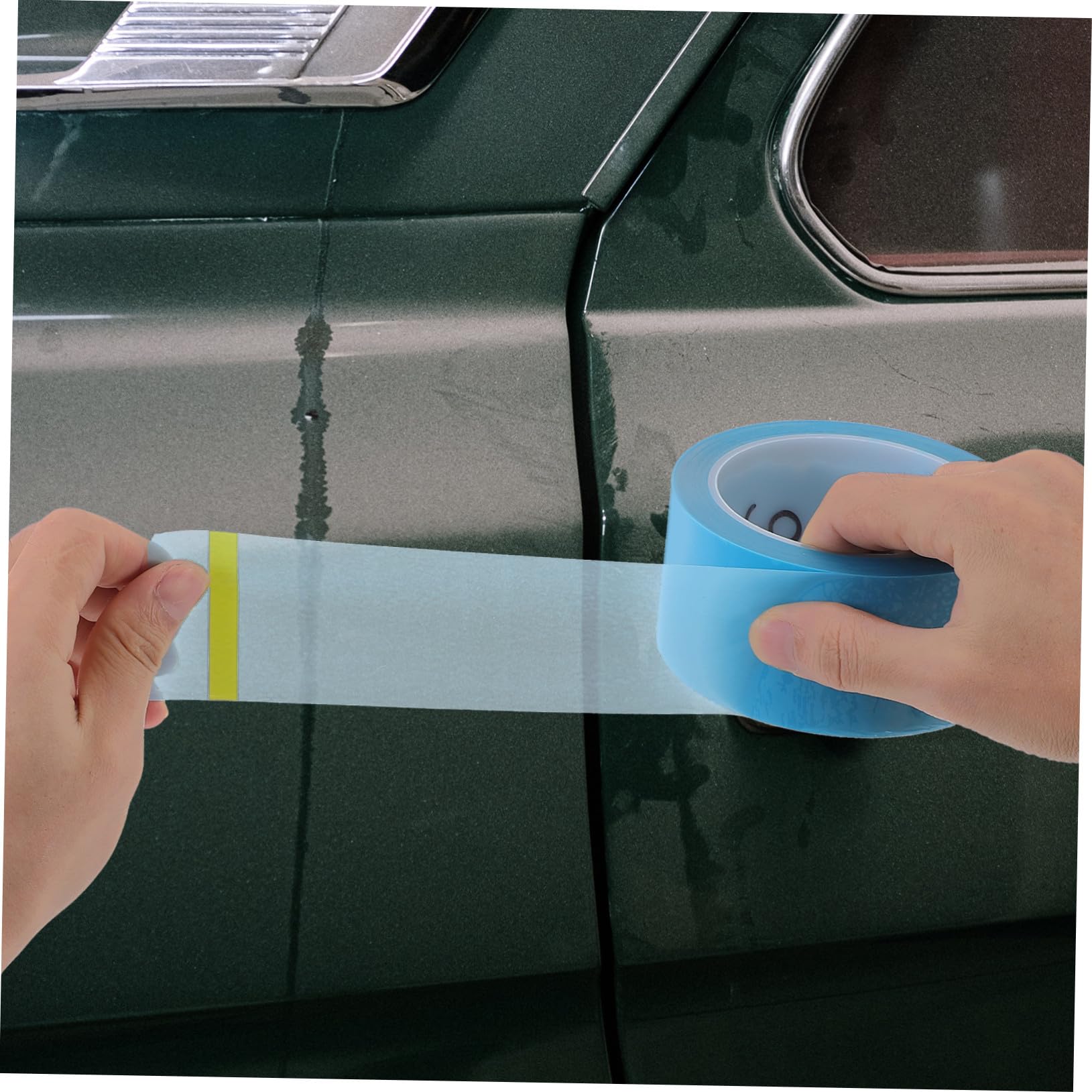 NOLITOY 5 Rollos Cinta de Carrocero Automotriz Resistente al Calor Cinta de Enmascarar para Pintura de Carro para Curvas con Uso Profesional y DIY Color Aleatorio